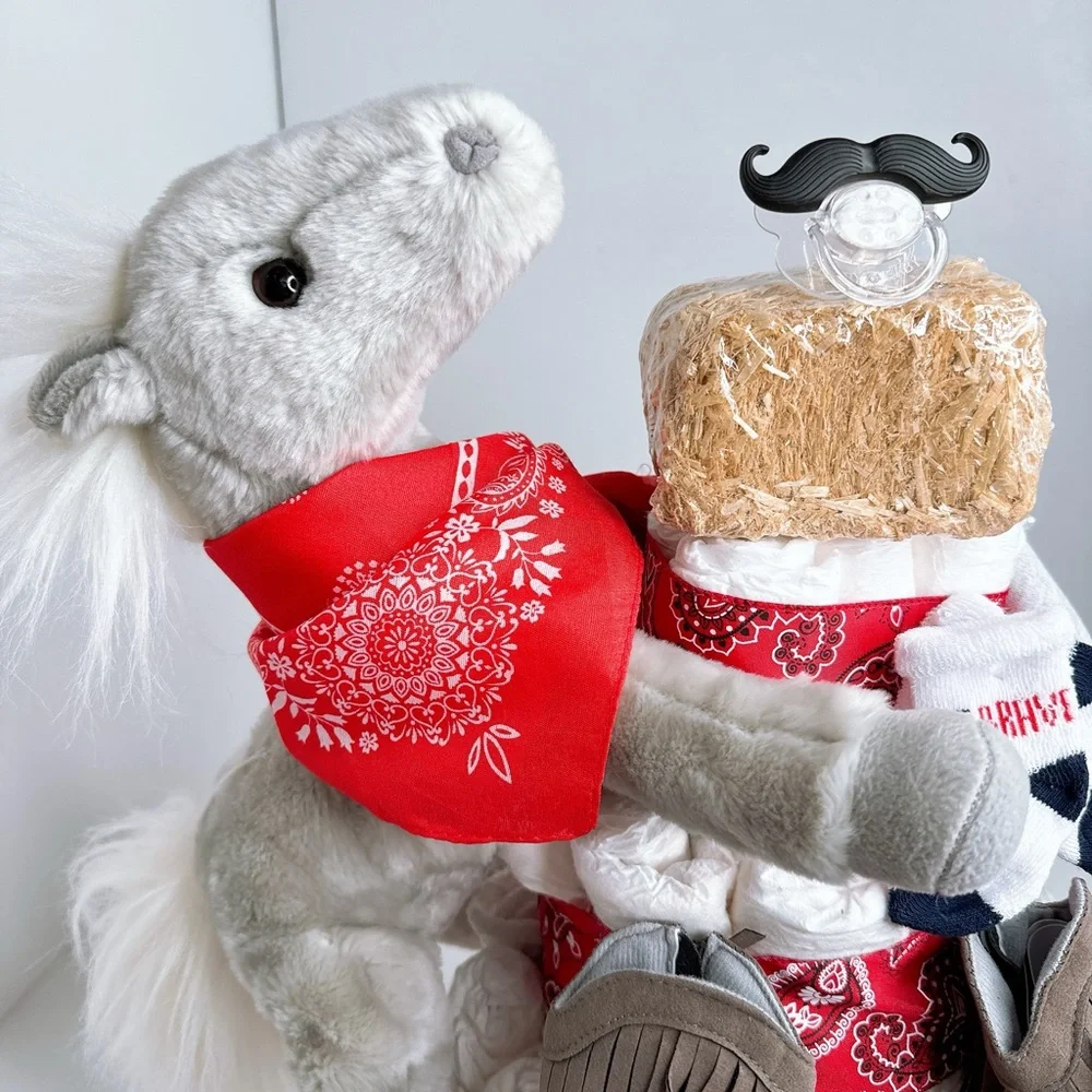 Cowboy Wild West Diaper Cake